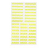 Planches autocollants Stylist - Stencils Aztec Elegant Touch jaune
