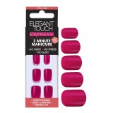 Faux Ongles Pré Encollés Express Polished - Bright Pink Elegant Touch 1