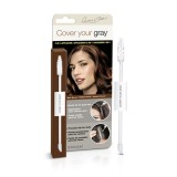Applicateur 2 En 1 Camoufleur Pour Cheveux Gris - Châtain Foncé