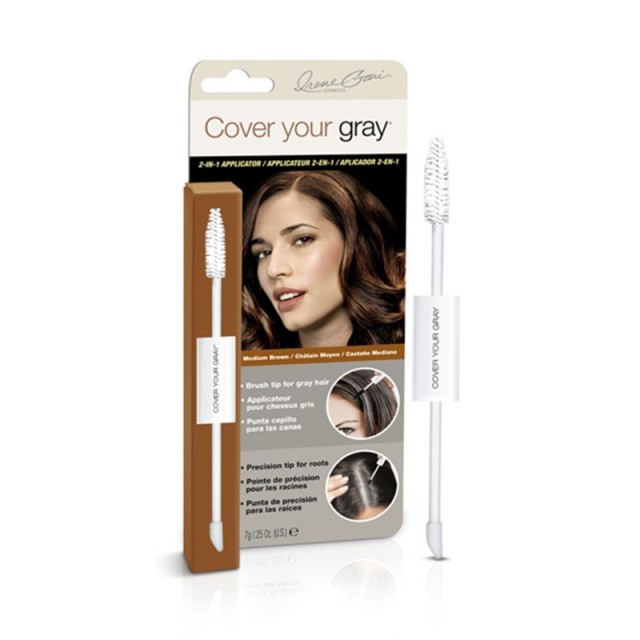 Applicateur 2 En 1 Camoufleur Pour Cheveux Gris - Marron