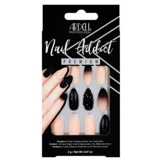 Faux ongles roses, noirs &...