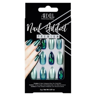 Faux ongles verts, effet...