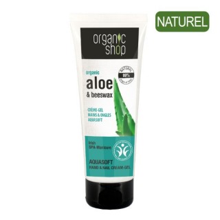 Crème Gel Mains & Ongles Aloe Vera et Cire d'Abeille - Organic Shop