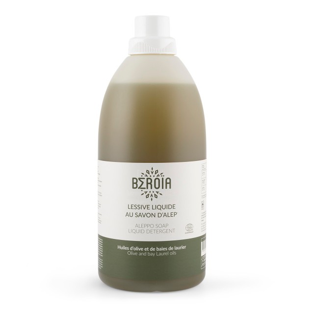 Lessive liquide au savon d'Alep certifiée Ecodétergent - 2 L