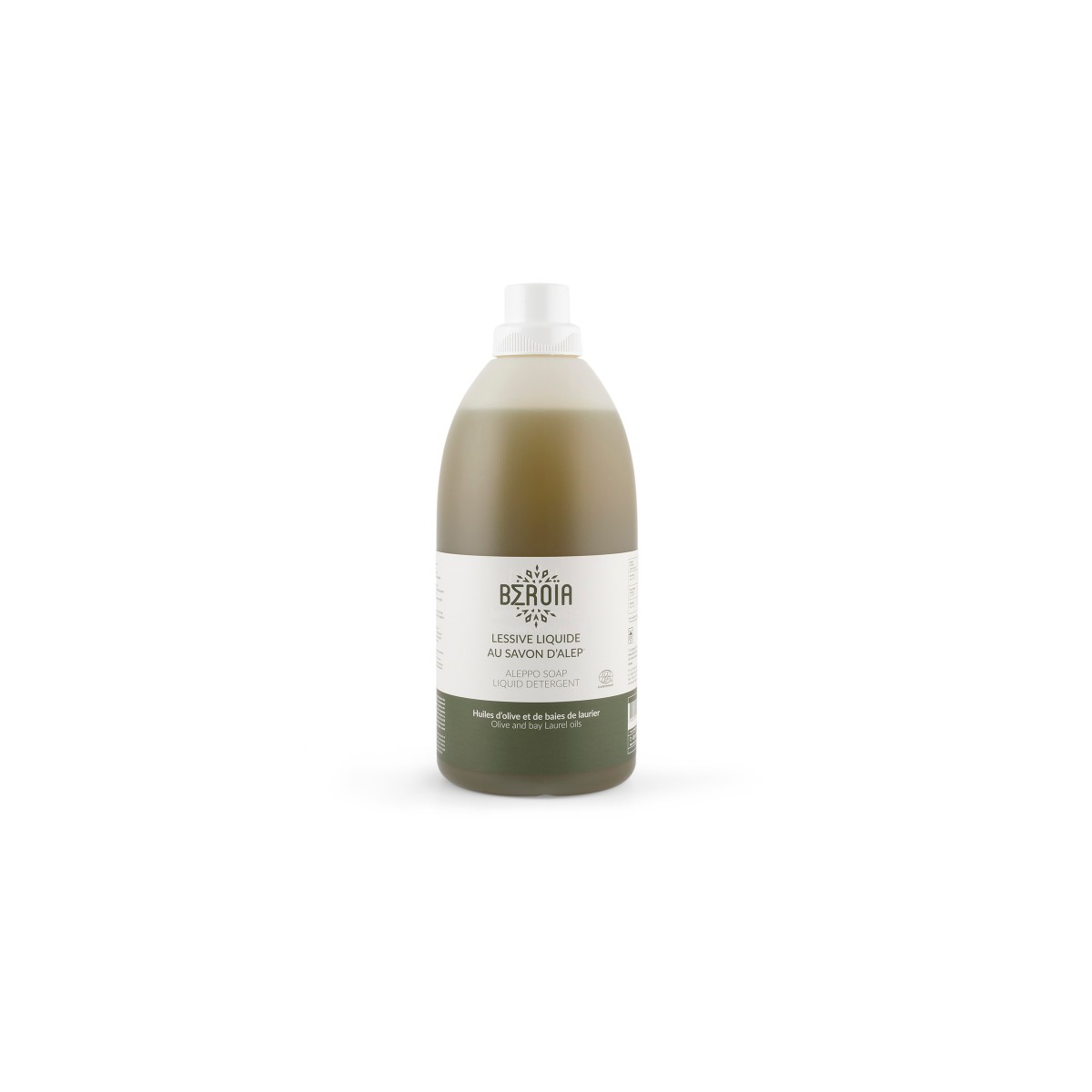 Lessive Liquide au Savon d'Alep certifiée Ecodétergent - 1l