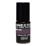 Vernis à ongles Anthracite Violet clair UV Gel One-step Layla 1